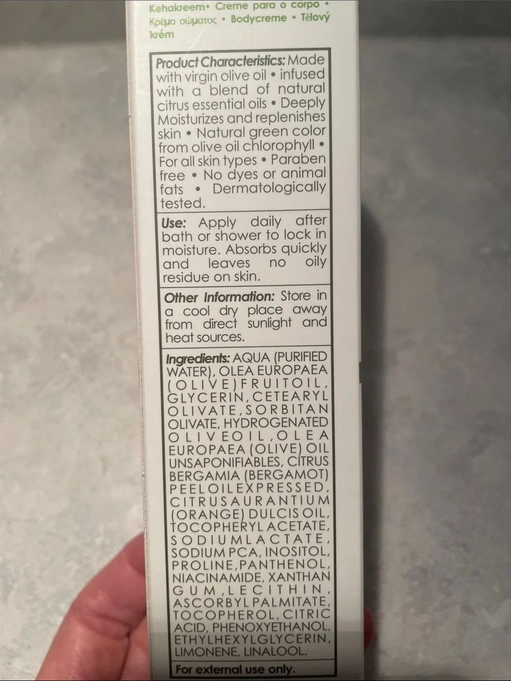 Olivella Body Cream with Olive Oil and Avon Facial Cleansers
